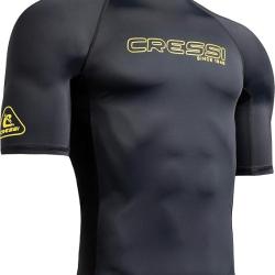 Cressi Sentinel Man Rash Guard Taille L Manches Courtes Protection Solaire UPF 50+ S&eacute;chage Rapide Na