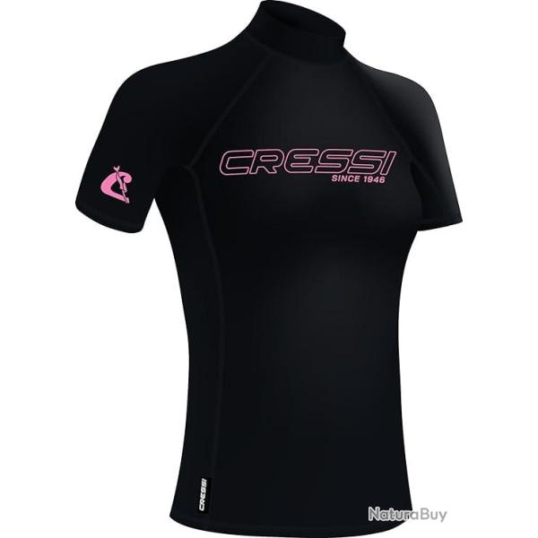 Cressi Sentinel Lady Rash Guard Taille M Manches Courtes Protection Solaire UPF 50+ S�chage Rapide N