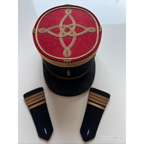 K�pi et �paulettes de Commandant d'Infanterie WW2