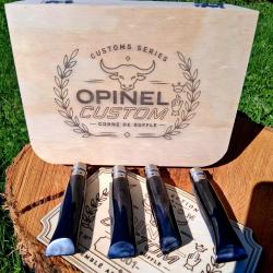 COFFRET COLLECTION - OPINEL CUSTOM CORNE DE BUFFLE - S&Eacute;RIE N&deg;001
