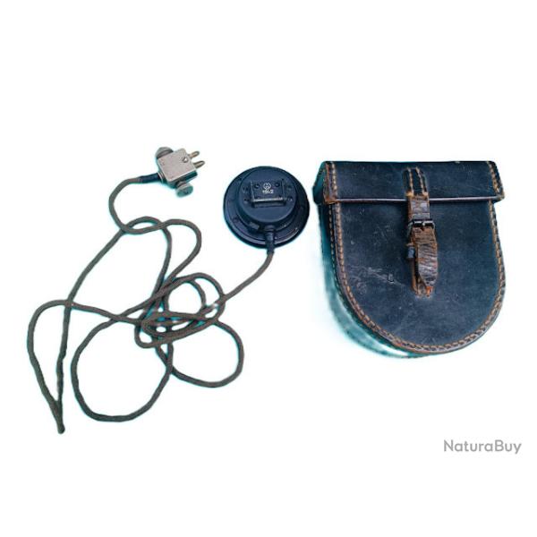 Ecouteurs simple de t�l�phone de campagne allemand dat� 1942
