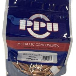 BALLES PARTIZAN .311" Cal-303 FMJ BT 174gr X50