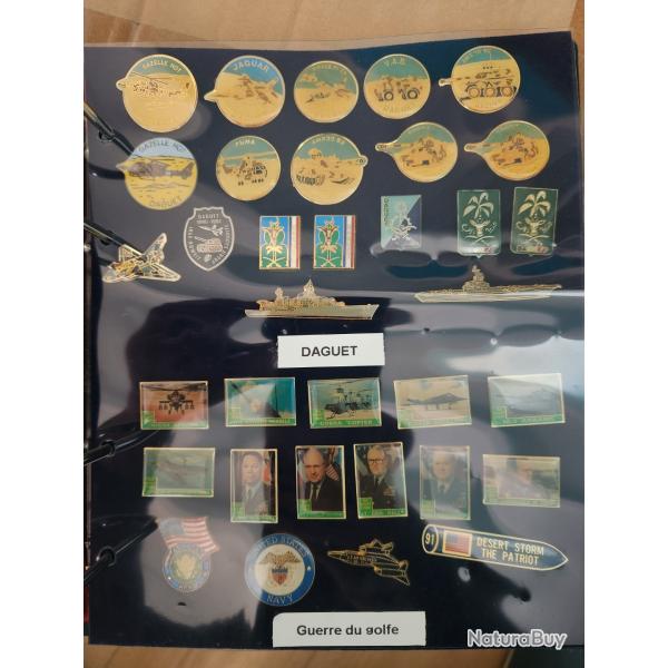 Collection de pin's miliraire