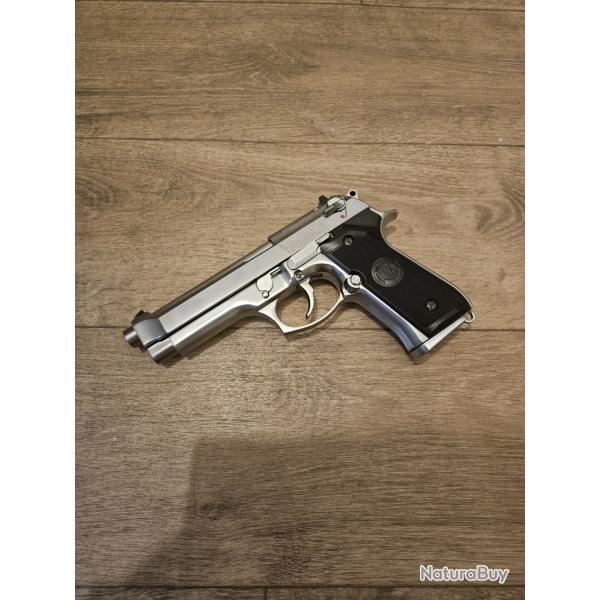 Beretta 92fs Silver Semi/Full auto gaz WE