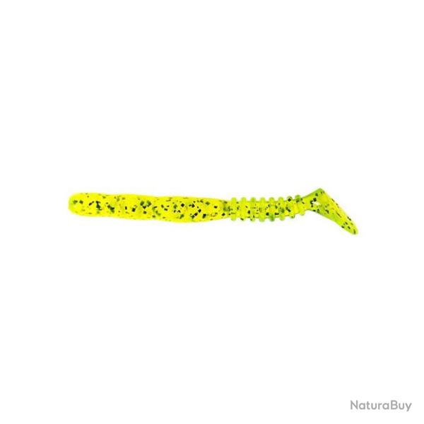 Leurre souple Reins Rockvibe Shad 3 pouces par 12 Chartreuse Pepper