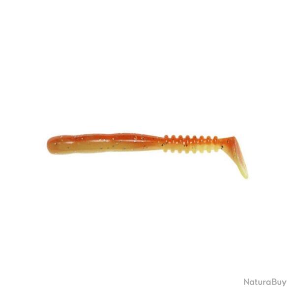 Leurre souple Reins Rockvibe Shad 3 pouces par 12 Orange Glow Chart Silver