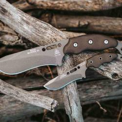 Couteau TOPS Knives Wind Runner SRE Lame Acier 1095 Manche Micarta Vert Etui Kydex USA TPWDRCMB
