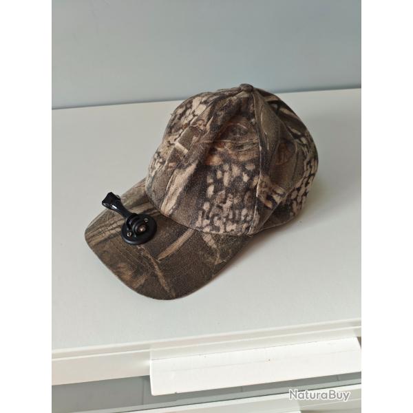 Casquette camo avec support GoPro