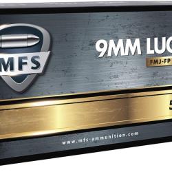 Cartouches MFS 9x19 FMJ 124g X50