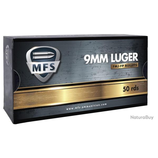 Cartouches MFS 9x19 FMJ 124g X50