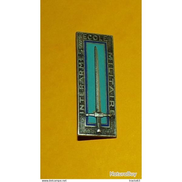 Ecole Militaire Inter Armes, �mail, dos guilloch�, pastille oblongue, FABRICANT DRAGO PARIS , HOMOL