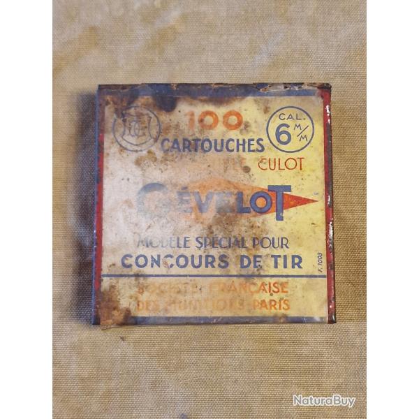 Bo�te quasi compl�te de cartouches G�velot 6mm "mod�le sp�cial pour concours de tir"