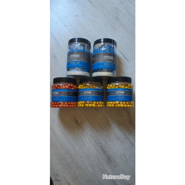 Lot Billes T4E peinture et poudre calibre .43