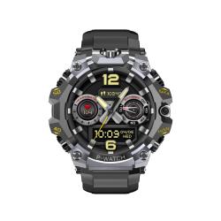 Montre Connect&eacute;e Android 10 5G AMOLED GPS Double Cam&eacute;ra 16Go 256Go WiFi Bluetooth Carte SIM Noir