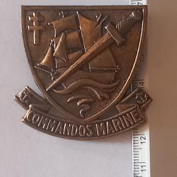 Insigne de b&eacute;ret de commandos marine - Richard