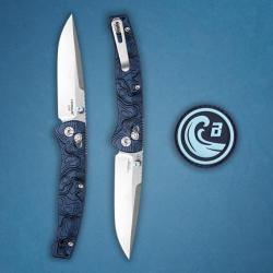 Couteau Hogue Mysto Lame Acier CPM MagnaCut Manche Richlite Blue Canyon ABLE Lock USA HO24456