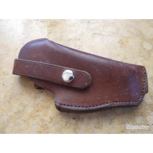 holster �tui cuir 6.35 7.65  passant exterieur pour ceinturon 32 acp