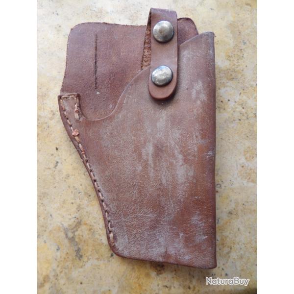 holster �tui cuir 6.35 7.65  passant d�coup� pour le passer au ceinturon 32 acp