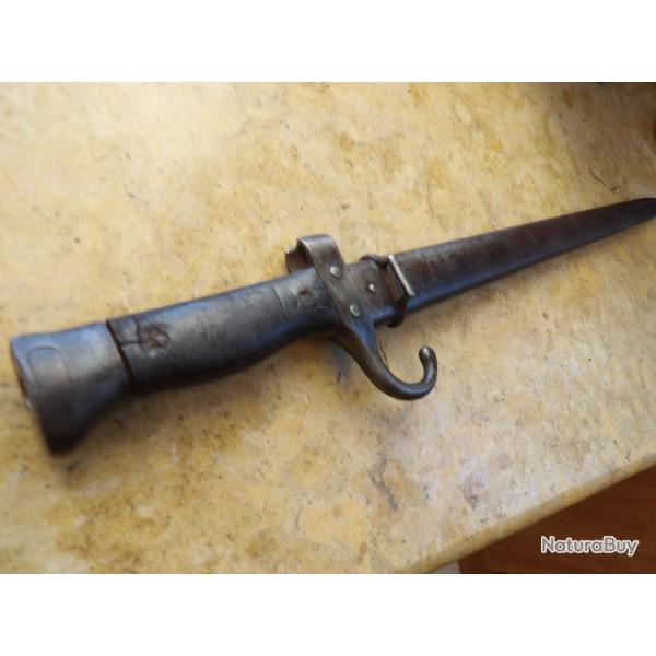 baionnette Berthier mod 1892 quillon non coup� N� diff�rent fourreau