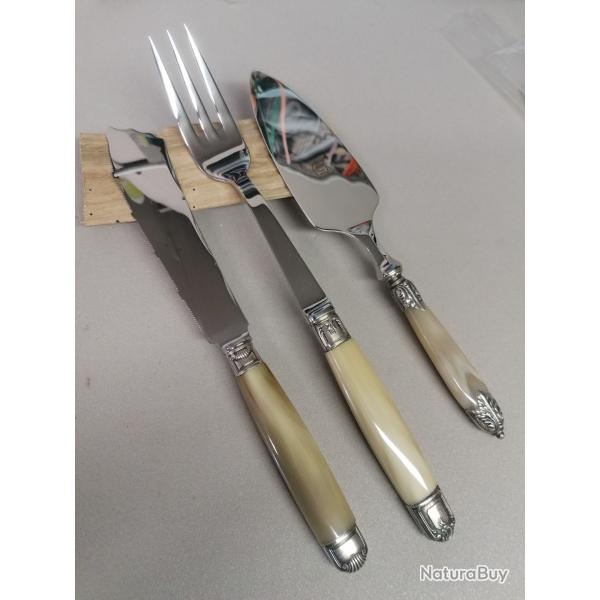 Lot service corne blonde v�ritableDestockage