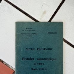 Unique Notice Provisoire pour le PA  35S  dat&eacute;e de D&eacute;cembre 39 .