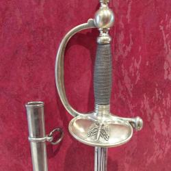 &Eacute;p&eacute;e officier archiviste d'&eacute;tat major militaire 1884