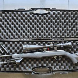 Carabine Rossi 8122 22LR avec lunette bipied et mod&eacute;rateur de son