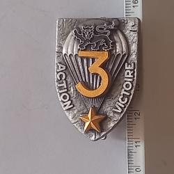 Insigne de la 3&egrave;me compagnie du 9&egrave;me r&eacute;giment de chasseurs parachutistes (9&egrave;me RCP) - Delsart