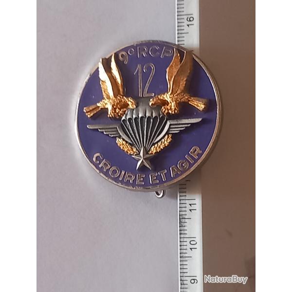 Insigne de la 12�me compagnie du 9�me r�giment de chasseurs parachutistes (9�me RCP)