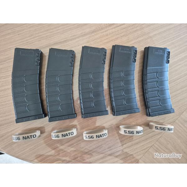 Chargeur M4/M15/M16 MID-CAP 120 BB G&G ARMAMENT