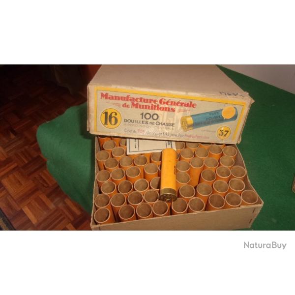 Douilles Cal 16 en carton amorc� (lot n�1) -
