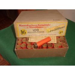 Douilles Cal 16 en carton amorc&eacute; (lot n&deg;3) -