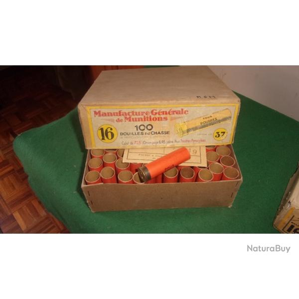 Douilles Cal 16 en carton amorc� (lot n�3) -
