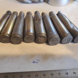Lot de 8 Douilles 12.7 inertes