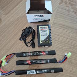 Chargeur et batteries airsoft