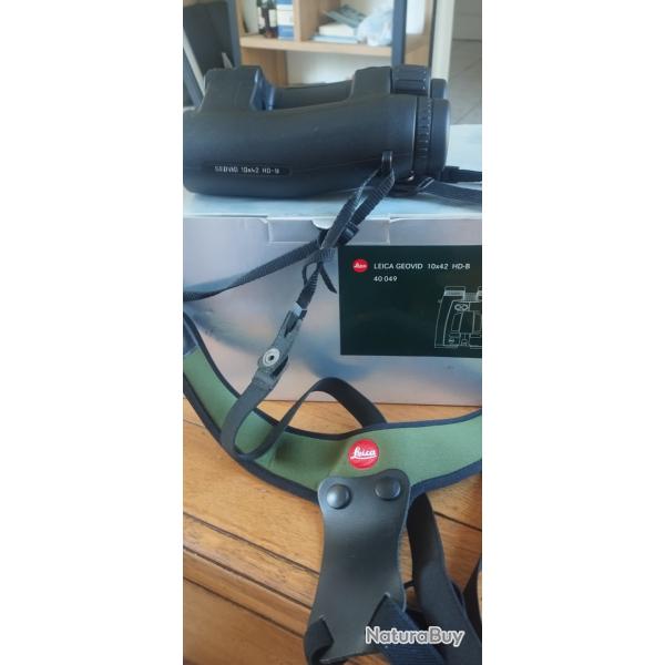 Jumelle t�l�m�trique Leica Geovid 10x42 hd-b+courroie leica
