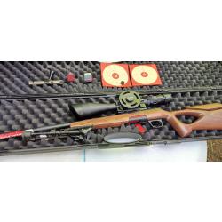Vds WINCHESTER XPERT THUMBHOLE 56 cm, 22LR, canon semi-lourd filet&eacute;, chambre demi match BENTZ.