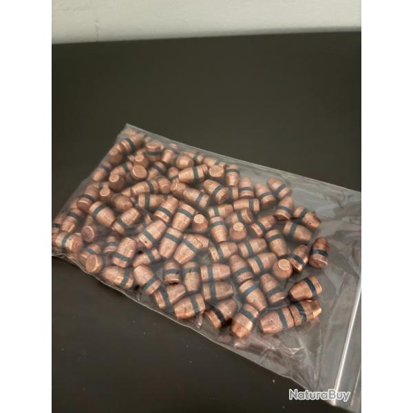lot de 100 ogives calibre 40 180 gr tmc cuivr�es graiss�