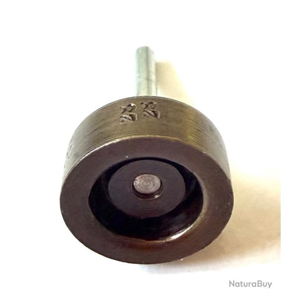 Lissoir rare neuf acier ou laiton calibre 28 � monter sur une perceuse.