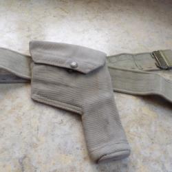 ETUI Etui  Holster  GB Anglais Britannique ceinturon  WW2 SECONDE GUERRE Indochine Alg&eacute;rie 1942