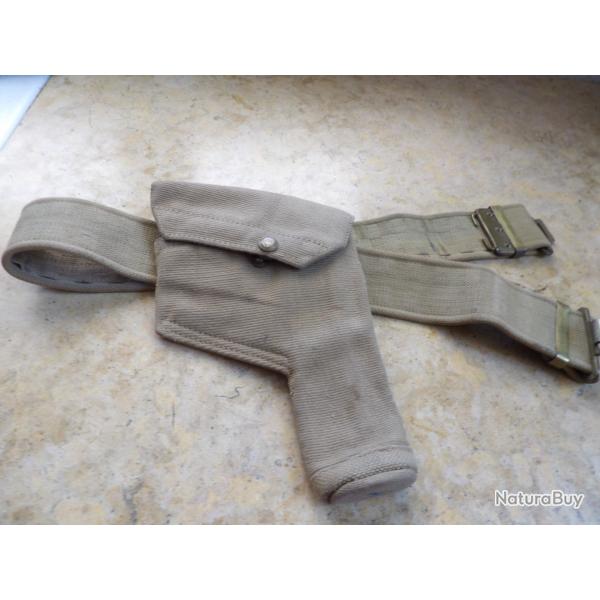 ETUI Etui  Holster  GB Anglais Britannique ceinturon  WW2 SECONDE GUERRE Indochine Alg�rie 1942