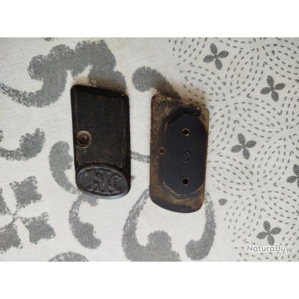Plaquettes crosse Browning 6.35