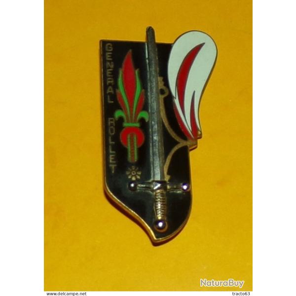 ROLLET, GENERAL , LEGION ETRANGERE , ESM St CYR, base verte, bombe rouge, point dans croix , FABRICA