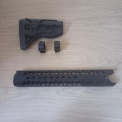 Pack garde main, crosse tactique ar15