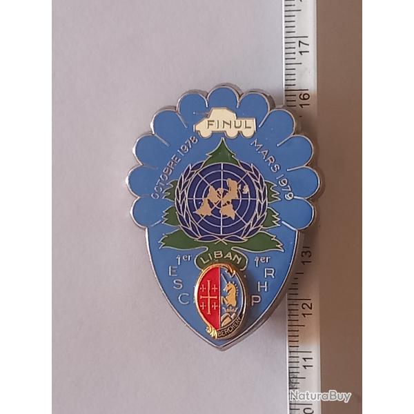 Insigne du 1er escadron du 1er r�giment de hussards parachutistes (1er RHP) - Liban - Matricul�
