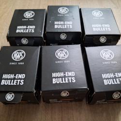 Lot de 300 Projectiles RWS Scorion Diam&egrave;tre 308 en 168 gr HPBT Match - 6 Bo&icirc;tes Neuves