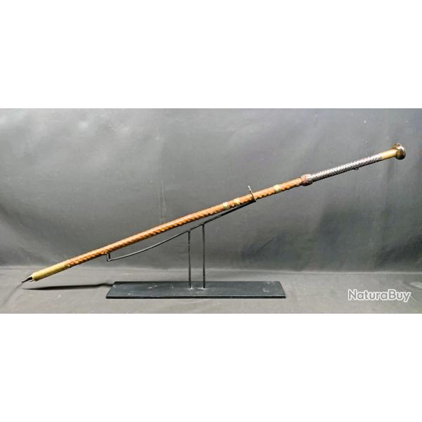 ANCIENNE CANNE DE MARCHE TRADITIONNELLE BASQUE MAKILA, POUR COLLECTION