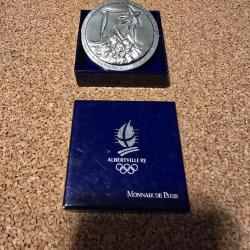 Medaille des volontaires JO d' Albertville 1992/ monnaie de Paris.