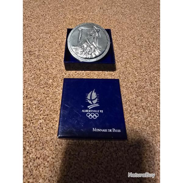 Medaille des volontaires JO d' Albertville 1992/ monnaie de Paris.