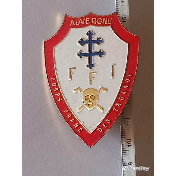 Insigne des forces fran�aises de l'int�rieur (FFI) - Corps-franc des truands (Auvergne) - Richard